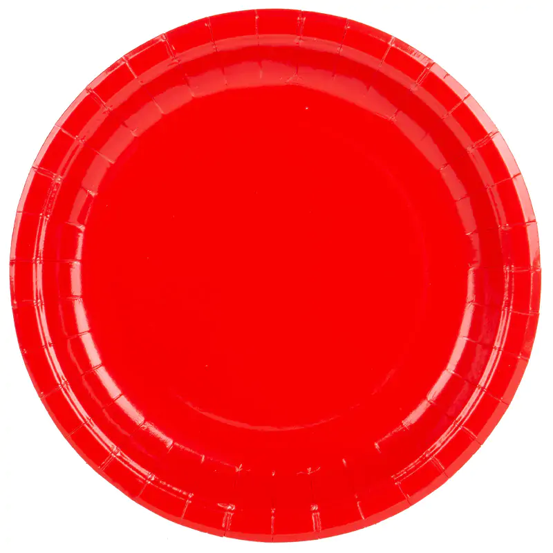 Pastel Red Paper Plate